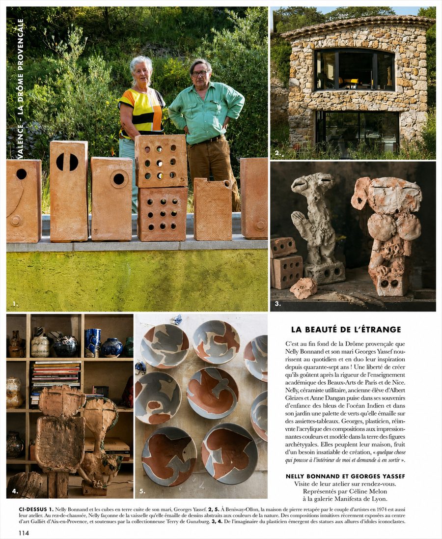 Article Côté Sud, « La beauté de l'étrange », Nelly Bonnand et Georges Yassef